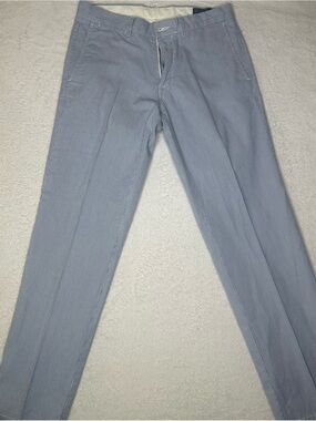 Polo Ralph Lauren Men’s 32x30 Blue White Striped Seersucker Pants Preppy